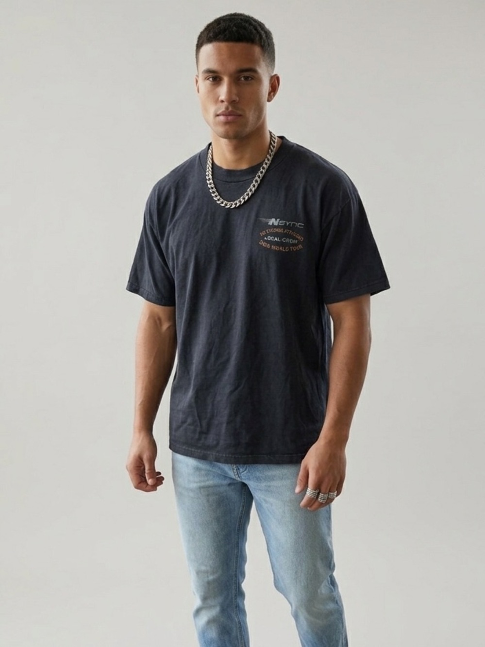NSYNC Black 'No Strings Attached' 2000 World Tour Tee